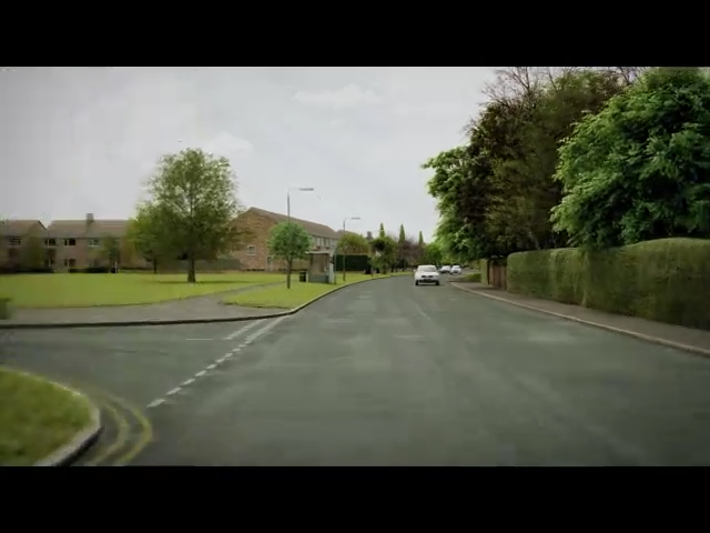 Hazard perception premium clip 15 &mdash; road scene preview