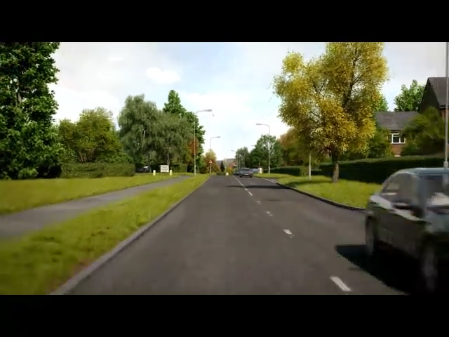 Hazard perception premium clip 2 &mdash; road scene preview