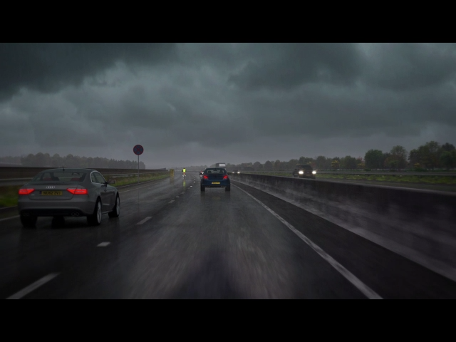 Hazard perception premium clip 29 &mdash; road scene preview