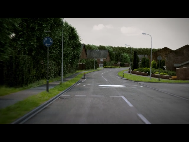 Hazard perception premium clip 34 &mdash; road scene preview