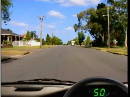Truck turning ahead &mdash; hazard perception practice clip 59