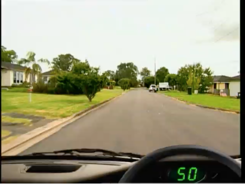 Suburban bend &mdash; hazard perception practice clip 61