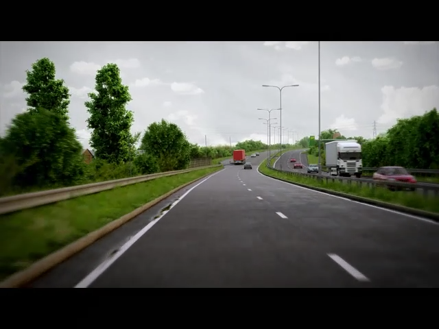 Hazard perception premium clip 8 &mdash; road scene preview