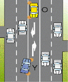 Traffic Lights Lanes question illustration