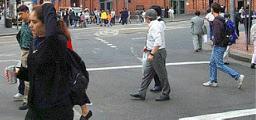 Pedestrians question illustration